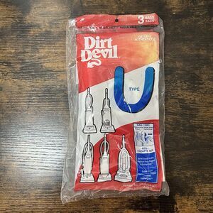 Dirt Devil Type U Microfresh Vacuum Bags (2-Pack) 3-920059-001 Vintage 1996